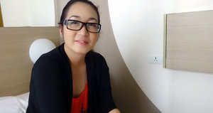 18 year old girl Renee Roulette rides a big cock after stripping a man naked